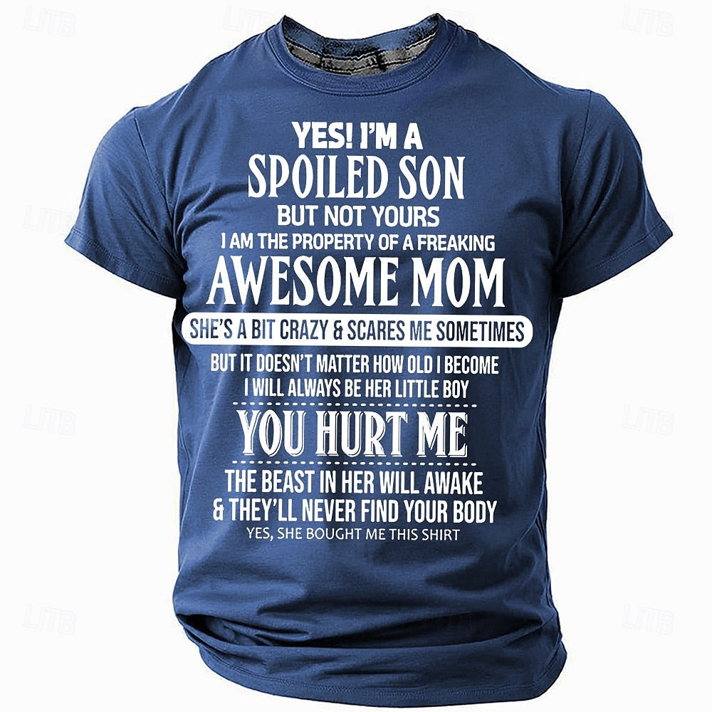 Men's Funny Slang T Shirt Short Sleeve T shirt