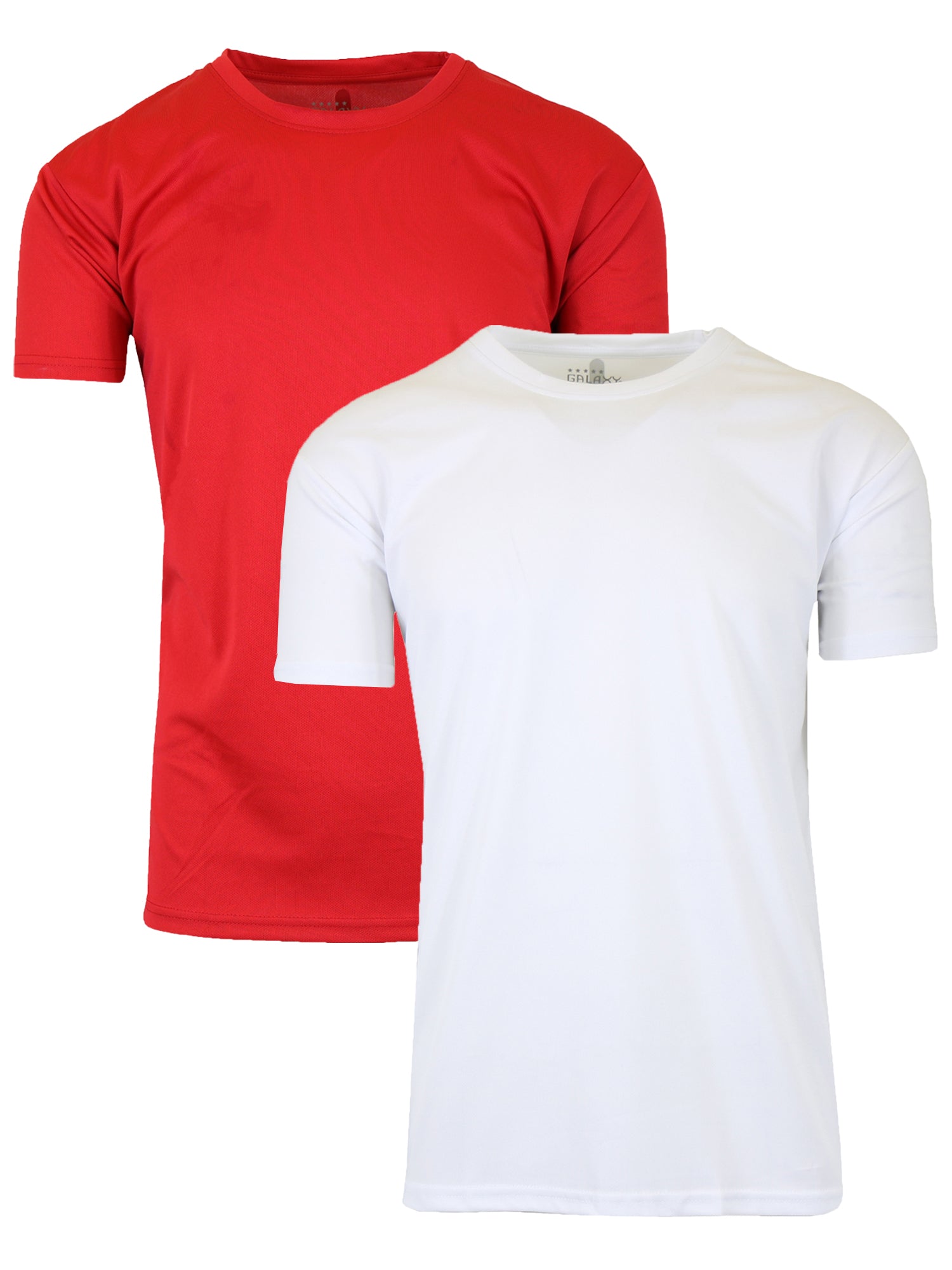 2-Pack Men's Short Sleeve Moisture-Wicking Quick Dry Performance Crew Neck Tee (S-2XL)