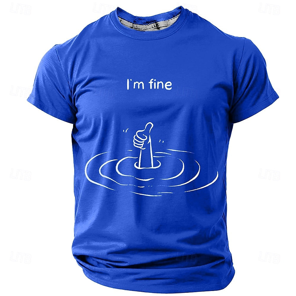 Men's Hand T shirt Short Sleeve T shirt